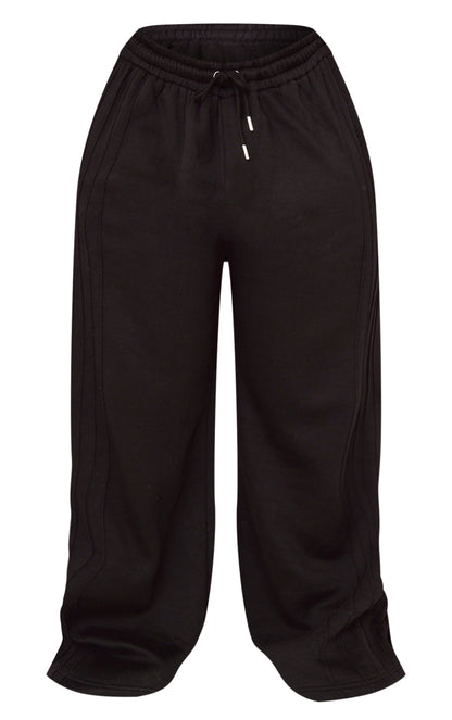 Seam Detail Wide Leg Joggers- Plus